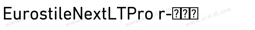 EurostileNextLTPro r字体转换